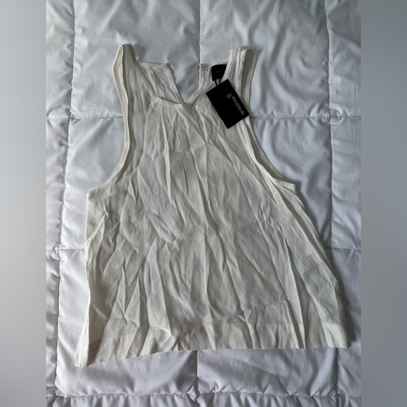 NWT!! MINKPINK / XS / White / Off white blouse sleeveless top - Picture 1 of 6